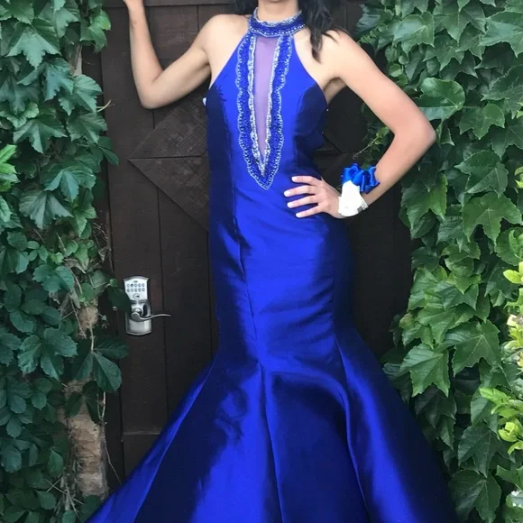 knee length dresses for ladies Sheer Corset Bodice Side Slit Mermaid Long Prom Dress ACSU069